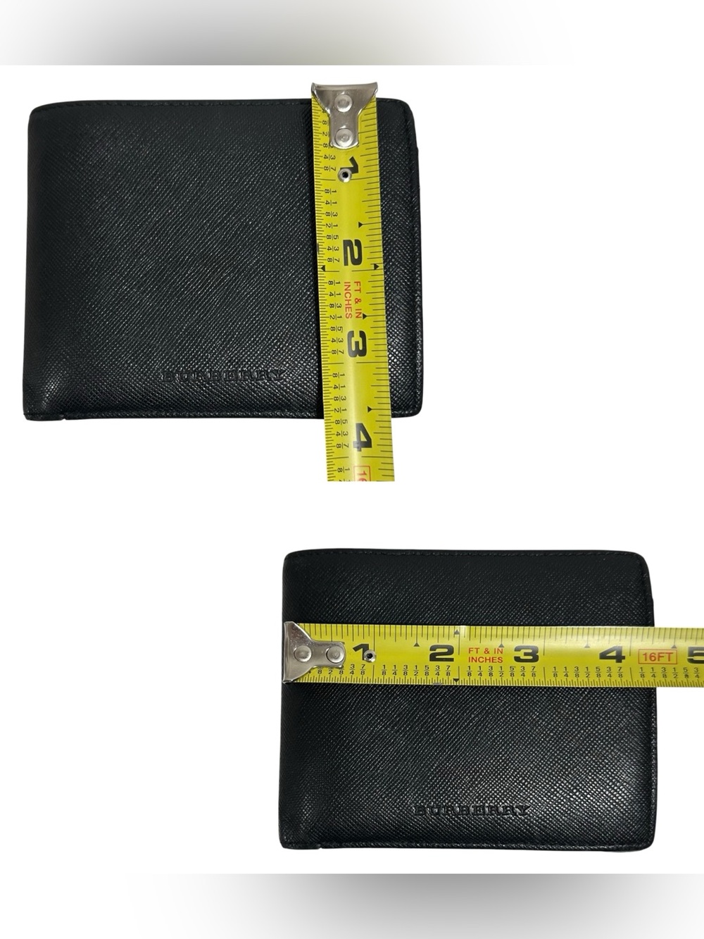Burberry Black Leather & Nova Check Men’s Bifold Wallet - Picture 12 of 14